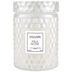 Voluspa - 18oz Large Jar Candle - Milk Rose