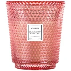 Voluspa - 5 Wick Hearth Candle 114oz - Blackberry Rose Oud