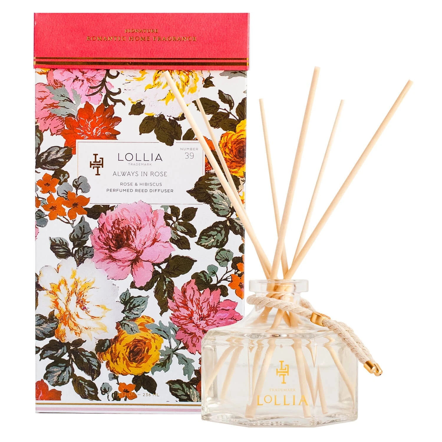 Lollia - Reed Diffuser - Always In Rose 3 Lollia - Reed Diffuser - Always In Rose