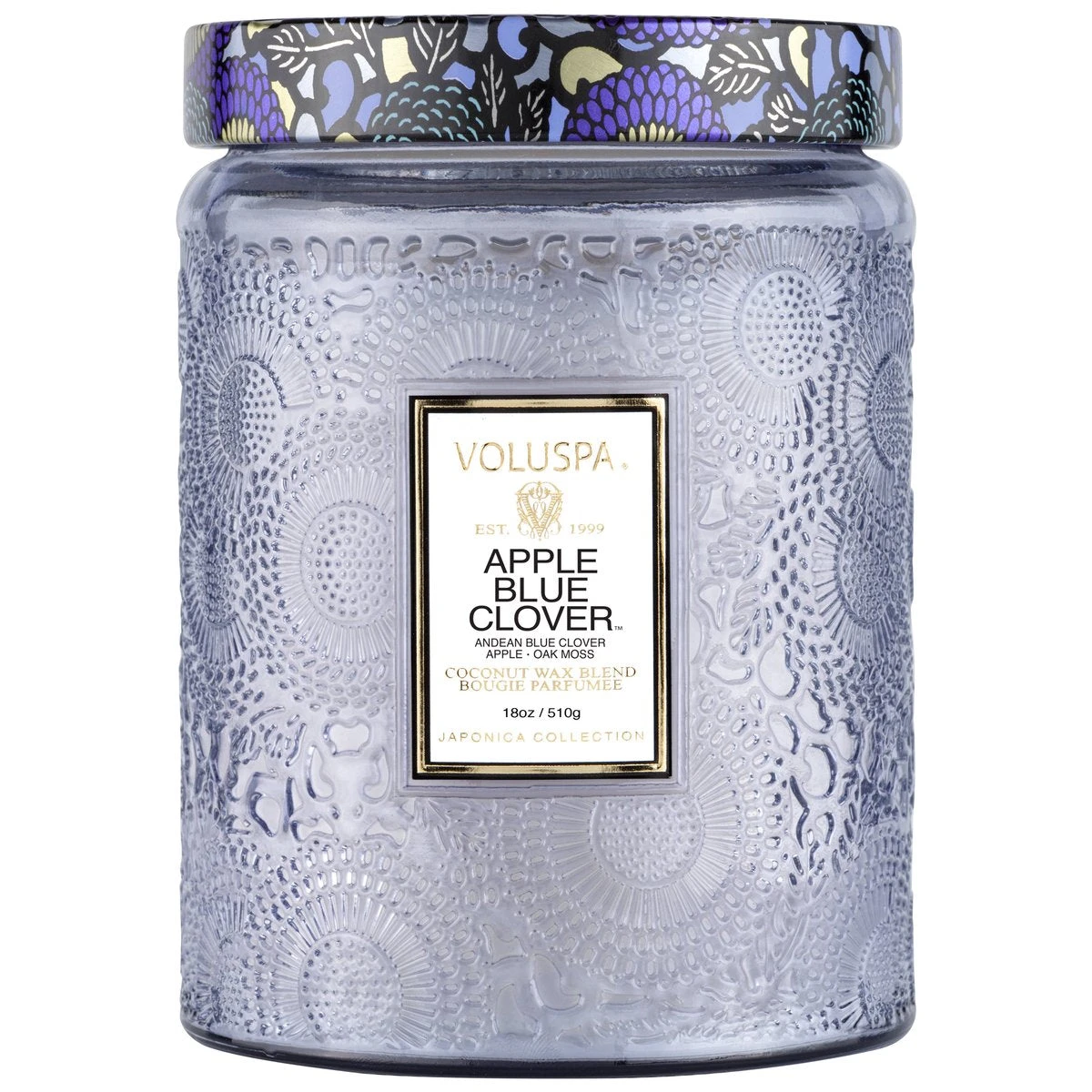 Voluspa - 18oz Large Jar Candle - Apple Blue Clover 3 Voluspa - 18oz Large Jar Candle - Apple Blue Clover