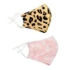 Reusable 2PK Face Mask Set - Leopard / Python -Flower Gift Shop ea msk 208
