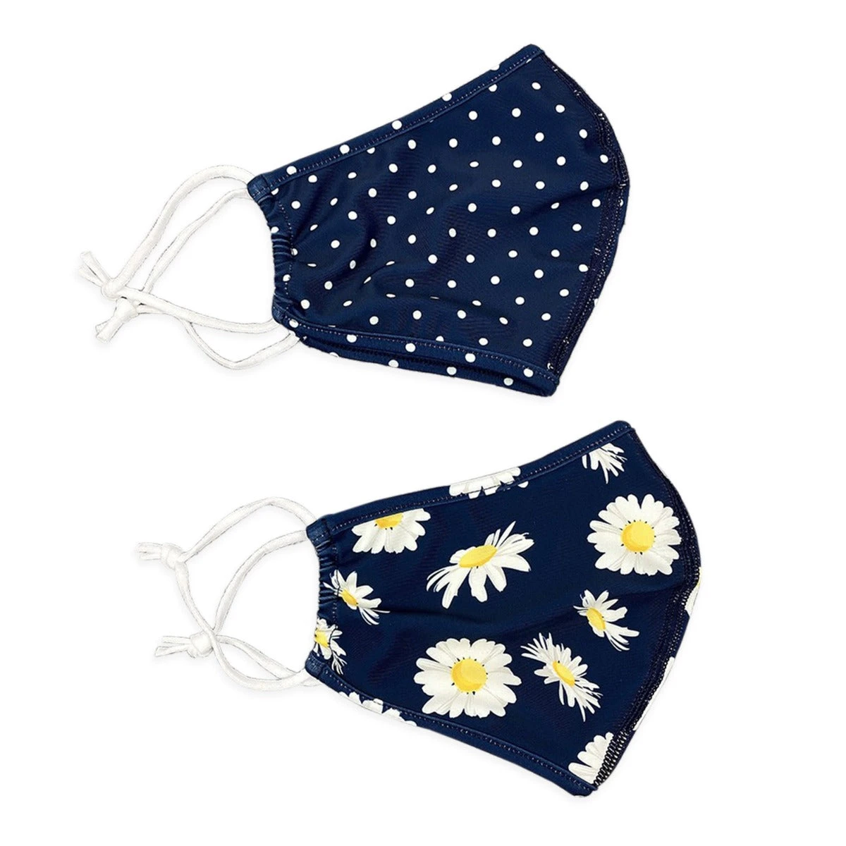 Reusable 2PK Face Mask Set - Daisy / Dots 3 Reusable 2PK Face Mask Set - Daisy / Dots