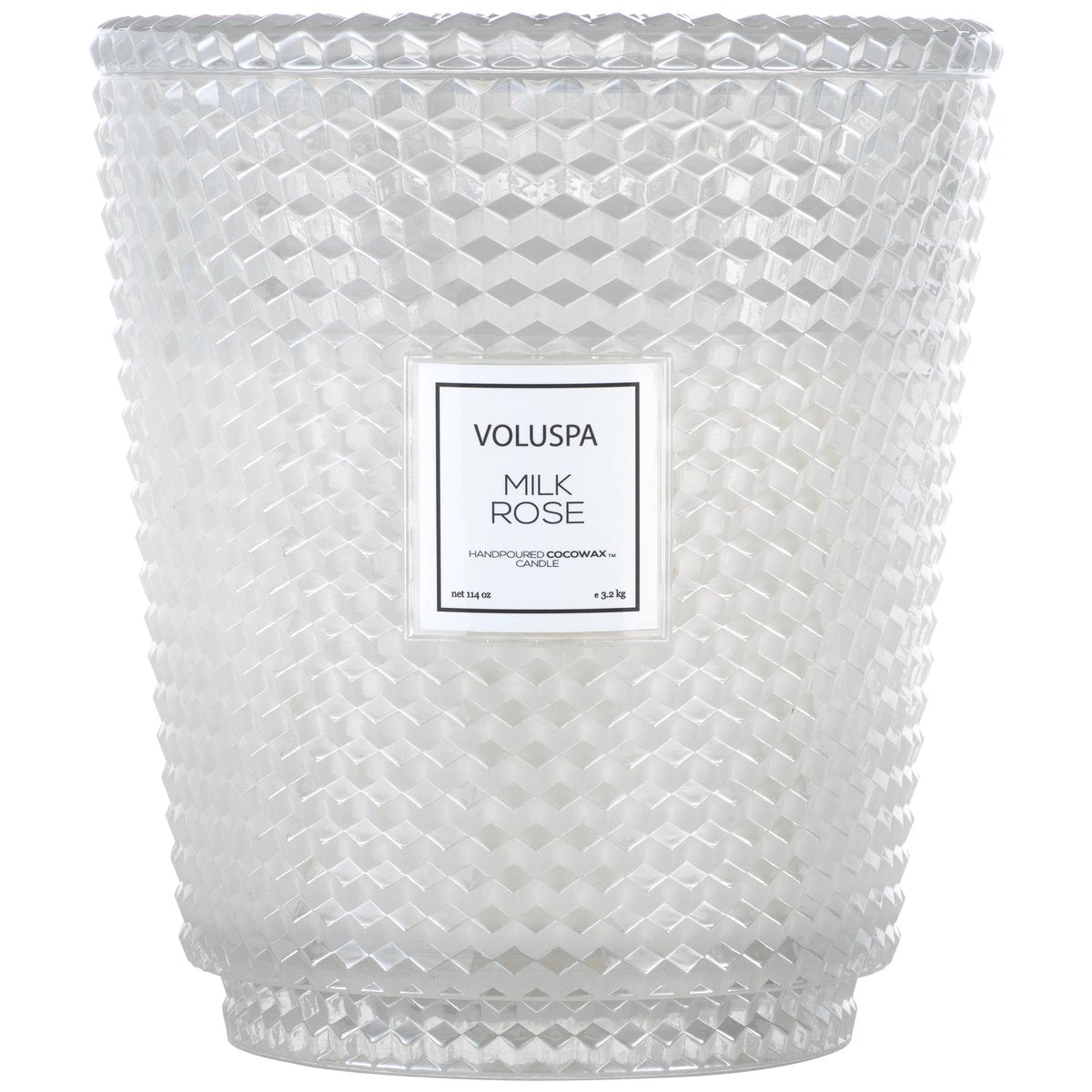 Voluspa - 5 Wick Hearth Candle 114oz - Milk Rose 3 Voluspa - 5 Wick Hearth Candle 114oz - Milk Rose