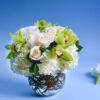 Mixed Whites Roses And Orchids Fishbowl -Flower Gift Shop v115 reshoot 4